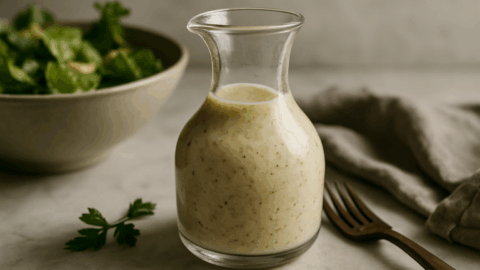 Lemon Garlic Caesar Dressing