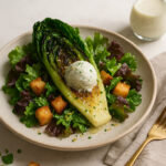 Charred Caesar Delight with Herb Ice Cream