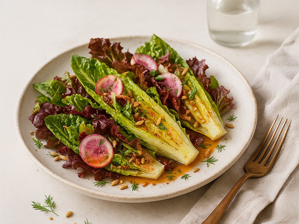 Smoked Warm Romaine Boats